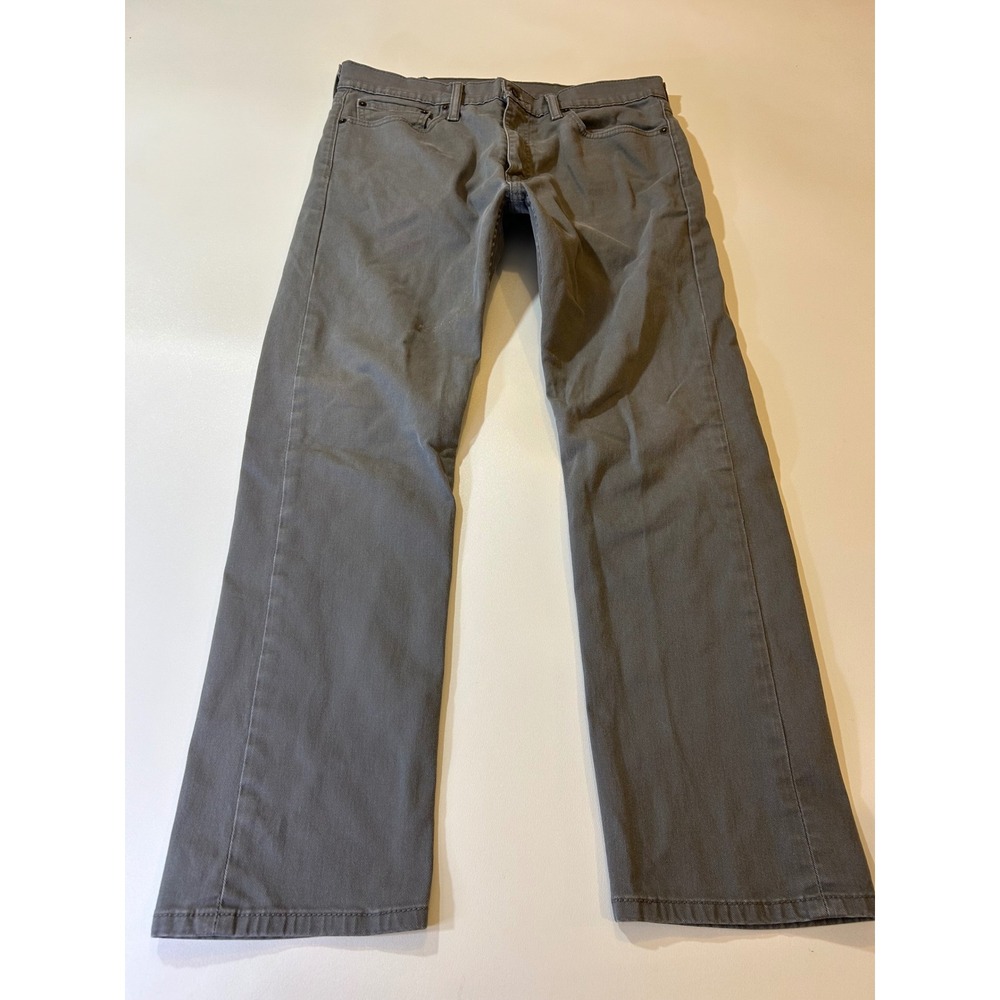 Levi's Pants Mens 34x30 Gray 513 Slim Straight Leg Jeans
